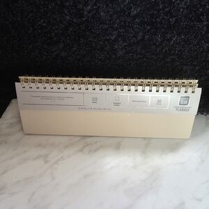 Gold Spiral Desk Planner